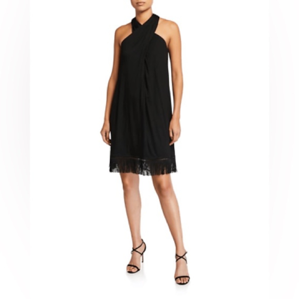 Trina Turk Black Halter Dress